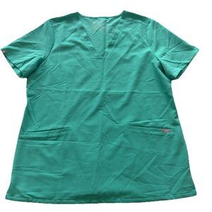 FIGS Technical Collection Surgical Green 1917 Women's Large Casma 3 Pocket Top